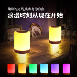 柬渝七彩氛围灯情趣LED酒吧小夜灯桌游灯充电可定制摆摊桌面装饰台灯 七彩氛围灯-圆柱触摸款