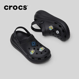 crocs卡骆驰檀健次同款经典泡芙洞洞鞋轻便舒适休闲鞋|207521 黑色-001(含智必星) 41 /42(260mm)