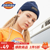 dickies 毛线帽 男女同款字母绣标针织帽 9542 深藏青色 均码