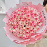 百花馆鲜花速递99朵玫瑰花束真花生日礼物送女友表白求婚同城配送小时达 【爱莎公主】99朵|dya30