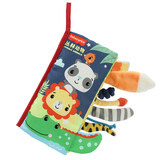 费雪（Fisher-Price）丛林动物尾巴布书宝宝手掌书婴幼儿童早教启蒙玩具生日礼物礼品