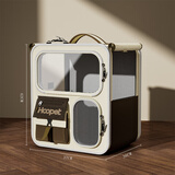 华元宠具（hoopet）猫包外出便携拉杆箱猫咪背包宠物双肩包坐车神器狗狗大容量行李箱 【热销推荐】双肩透气包（米棕）