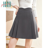 Halo Queen半身裙女新款百褶裙高腰显瘦遮肉百搭A字JK裙子短裙新品H143B2003