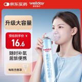 维德（WELLDAY）氧气瓶便携式氧气罐 孕妇老人家用吸氧气袋呼吸器高原反应急旅游氧气包持续供氧1400ml