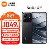 小米Redmi Note14 5G新品手机红米note14 金刚品质 OLED直屏 5110mAh大电池 5000万索尼大光圈相机 子夜黑 6GB+128GB