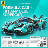 联合创想兼容乐高积木跑车赛车玩具模型家居装饰男孩6-12岁儿童生日礼物