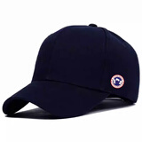 TUTORGOOSE秋季新款鹅奢帽子男潮流大号加深帽子男时尚韩版棒球帽男遮阳帽男 深蓝色 L 普通码 调节范围（55-61cm）