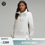 lululemon丨Plush Fleece 女士拉绒半拉链烟囱领卫衣 LW3HOJS 蒸汽灰 S /6