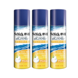 舒适（Schick）剃须泡沫剃须膏剃须泡洁面刮胡泡沫刮胡泡剃须啫喱软化胡须男士 多效3瓶（210g*3）