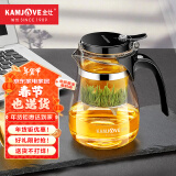 金灶（KAMJOVE）玻璃茶壶泡茶壶懒人茶具飘逸杯按压式冲茶器过滤茶水分离绿茶杯