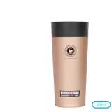 阿司倍鹭（ASVEL）密封保温杯水杯 真空不锈钢带滤网茶杯 便携大容量杯子 A3302-69金色350ML