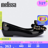 Melissa（梅丽莎）蝴蝶结低跟时尚通勤休闲女士单鞋33680 黑色 37