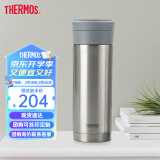 膳魔师（THERMOS）不锈钢保温杯男士泡茶车载杯茶水分离杯高端商务定制团购 TCMK 不锈钢色 470ml