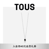 TOUS 桃丝熊925银小熊项链轻奢小众简约 黑色 黑玛瑙