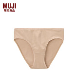 无印良品 MUJI 女式 弹力天竺编织中腰短裤 内裤 FCE01A1A 淡黄色 M