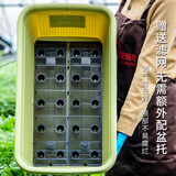 爱丽思种菜盆花箱阳台室外果蔬种植盆长方形菜盆爱丽丝种植盆700 浅绿色