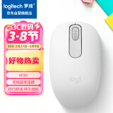 罗技（Logitech）M196 无线蓝牙鼠标 办公鼠标 笔记本商务办公家用 小巧便携 对称手型 珍珠白