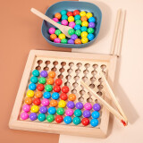 熠奇（YIQI）熠奇（YIQI）儿童专注力训练夹珠子球消消乐3-6岁男女孩桌游
