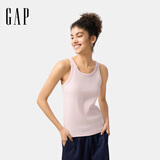 GAP女装2025春季新款基础款打底背心弹力多色舒适美版上衣723645 淡粉色 M 美码  XL亚洲码170/96A