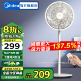 美的（Midea）电风扇落地扇台扇家用大风量遥控摇头电扇宿舍轻音低噪台式桌面两用节能 【24年上新 升级大网圈大风力】SAH35MR