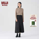 无印良品（MUJI）女式 灯芯绒 A字裙 长半身裙女秋冬款裙子 美拉德BE09CC3A 深灰色 S (155/62A)