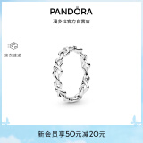 潘多拉（PANDORA）时刻绳结戒指现代符号梦幻优雅生日礼物送女友