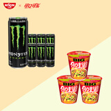 日清BIG合味道 五香牛肉风味110g*3杯装+魔爪原味330ml*6罐