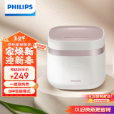 飞利浦（PHILIPS）【国家补贴】多功能1.8L迷你电饭煲全隐藏式触控顶屏 24小时智能预约电饭锅HD3072/20白色