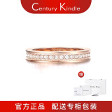 CENTURY& KINDLE满天星戒指 小ck素圈戒指 情侣戒指一对 情侣对戒 女士戒指男潮流 【玫瑰金色】满天星 5号