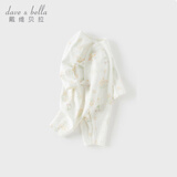 戴维贝拉（DAVE＆BELLA）新生婴儿衣服春秋女宝宝新生儿连体衣男宝宝和尚服