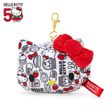 三丽鸥（SANRIO）日本 50周年纪念款 卡通彩色HelloKitty 毛绒零钱包挂件