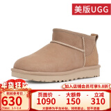 UGG美版雪地靴休闲经典迷你短靴舒适短筒靴 1116109 1116109女款SAND-沙栗色 36