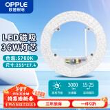 欧普照明（OPPLE）LED吸顶灯灯芯改造圆形灯盘环形模组36W--5700K白光（磁吸免打孔）尺寸255mm