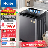 海尔（Haier）双动力洗衣机10公斤波轮大容量直驱变频洗衣机精华洗洗衣机智能投放语音播报全自动家用波轮洗衣机 【双动力热卖款】智慧洗+羽绒洗+抗菌波轮+自编程