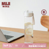 无印良品（MUJI）共聚酯 便携水杯高颜值运动水杯塑料杯 透明 750ml