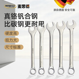 麦思德（MASTERPROOF）开口扳手套装6-32多功能梅花扳手卫浴水管两用扳手水龙头扳手手持 呆头两用扳手单支 24mm