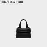 CHARLES&KEITH芭蕾蝴蝶结凯莉包手提斜挎包生日礼物女CK2-10151494 Noir黑色 小包