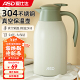 爱仕达（ASD）保温壶大容量家用暖水壶保温瓶304不锈钢2L热水壶RWS20P4WG-FG