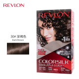 露华浓（Revlon）丽然3D染发剂 女士染发膏无刺激不伤发可盖白头发染发霜黑色锁色 30号深褐色