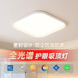 极致美亮卧室走廊书房吸顶灯超薄方形护眼温馨led超亮现代简约房间方形48W