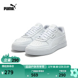 彪马（PUMA）官方男女低帮经典复古百搭透气轻便运动休闲板鞋CAVEN DIME384953 白-白-银色-02 42.5