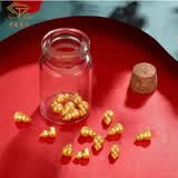 中国珠宝（Sino gem）黄金金豆金瓜子元宝AU9999小金条真金小星星收藏储值小金豆 金葫芦1g