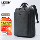 乐上（LEXON）休闲双肩包男14/15.6英寸笔记本电脑包通勤旅行包轻便书包绿色