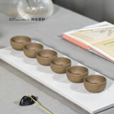 百年利永宜兴紫砂品茗杯原矿紫砂茶碗泡茶杯普洱杯小茶杯子主人杯功夫茶具 青段6个装