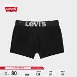 Levi's【商场同款】李维斯男士经典LOGO织花内裤单条装简约 黑色 1条 L