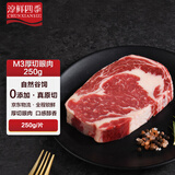淳鲜四季 南美安格斯谷饲原切眼肉牛排250g 厚切谷饲150天生鲜牛肉烧烤