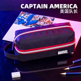 迪士尼（Disney）笔袋小学生 大容量耐脏铅笔盒文具袋文具盒男孩上学学习用品 美国队长A83220-A3