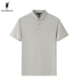 POLOWALK短袖POLO衫男夏季新款商务休闲翻领polo衫保罗上衣衣服男装 豆绿色 XL