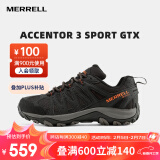 迈乐（Merrell）户外徒步鞋男女款ACCENTOR GTX/WP经典防水透气防滑耐磨登山鞋 J036741-GTX黑桔（男款） 41