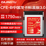 DAJINGYU大鲸鱼cfexpress存储卡CFE Type B高速相机内存卡 适用尼康佳能富士松下 CFE-B龙卡标准版-512G
